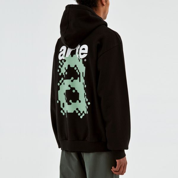 Arte Antwerp Harmon Back A Pixel Hoodie Zwart