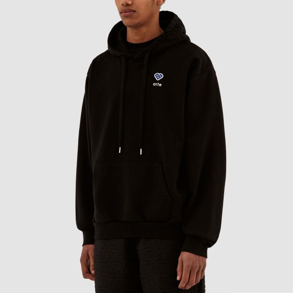 Arte Antwerp Harmon Heart Logo Hoodie Zwart
