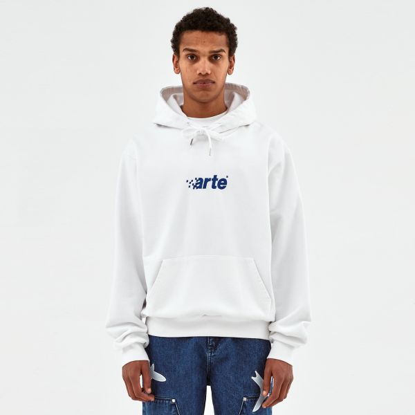 Arte Antwerp Harmon Pixel Logo Hoodie Wit
