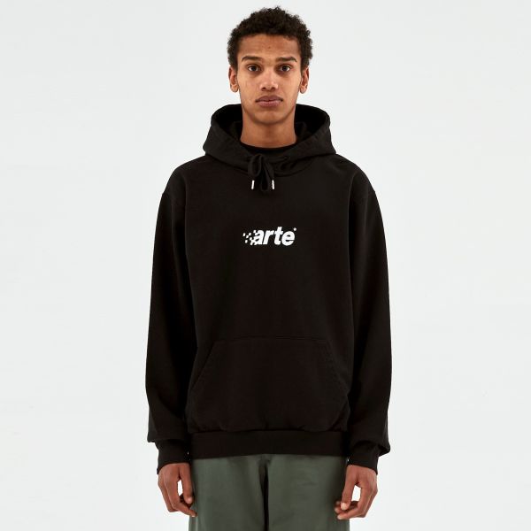 Arte Antwerp Harmon Pixel Logo Hoodie Zwart