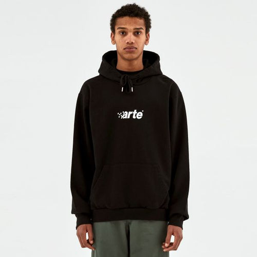 Arte Antwerp Harmon Pixel Logo Hoodie Zwart