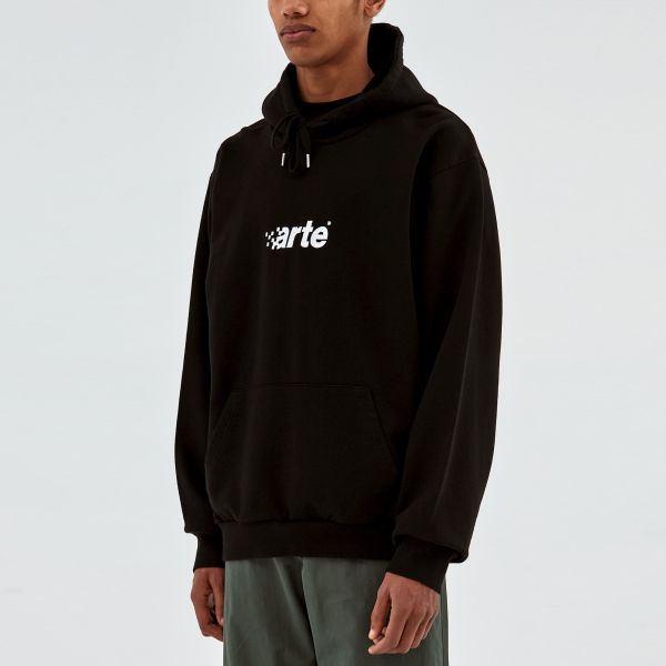 Arte Antwerp Harmon Pixel Logo Hoodie Zwart