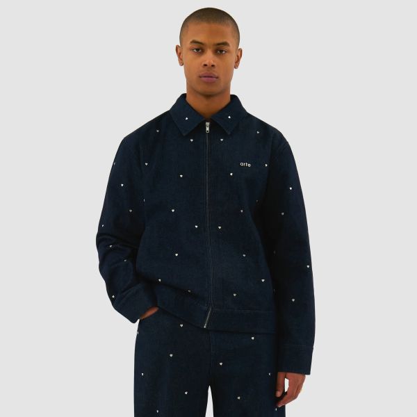 Arte Antwerp Heart Denim Jack Navy