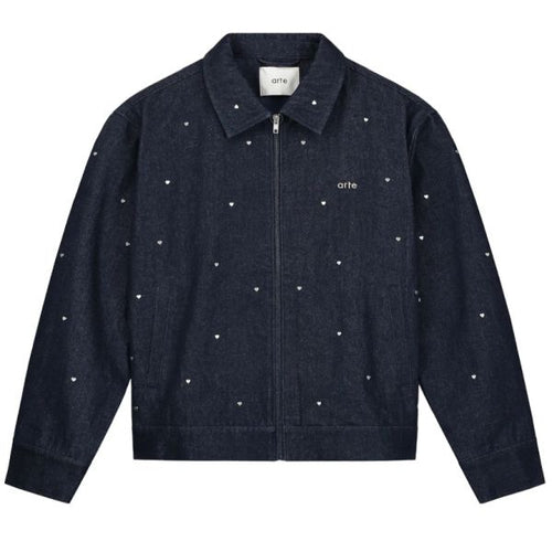 Arte Antwerp Heart Denim Jack Navy