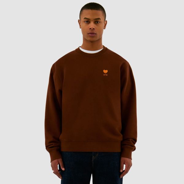 Arte Antwerp Heart Flower Sweater Bruin