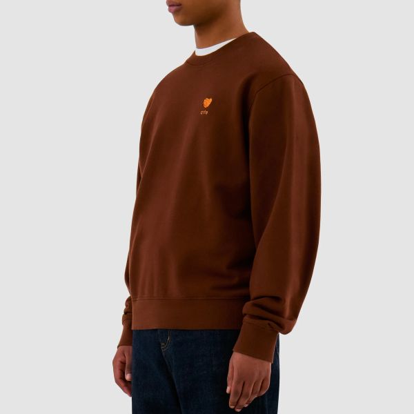 Arte Antwerp Heart Flower Sweater Bruin