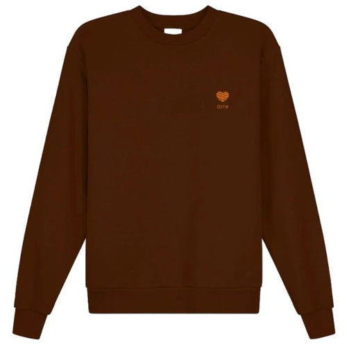 Arte Antwerp Heart Flower Sweater Bruin