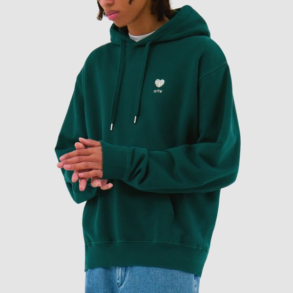 Arte Antwerp Heart Flower Hoodie Groen