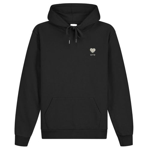Arte Antwerp Heart Flower Hoodie Zwart