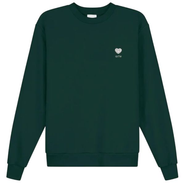 Arte Antwerp Heart Flower Sweater Groen