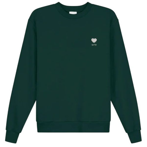Arte Antwerp Heart Flower Sweater Groen