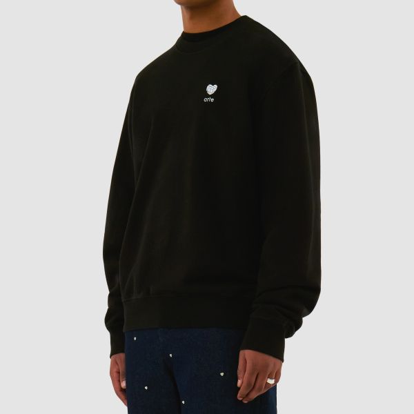 Arte Antwerp Heart Flower Sweater Zwart