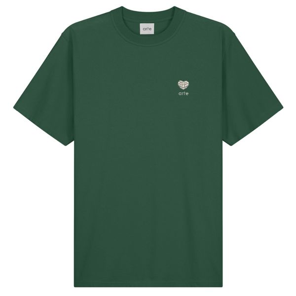 Arte Antwerp Heart Logo T-shirt Groen
