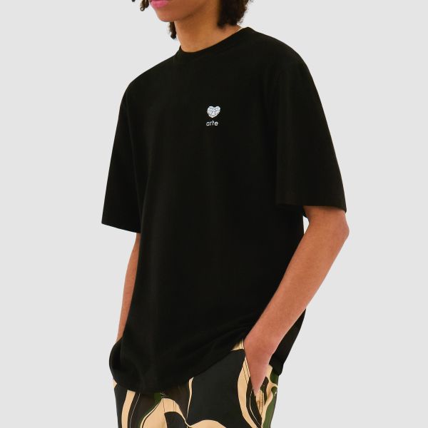 Arte Antwerp Heart Logo T-shirt Zwart