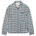 Arte Antwerp Jackson Bau Print Overshirt Wit/Blauw