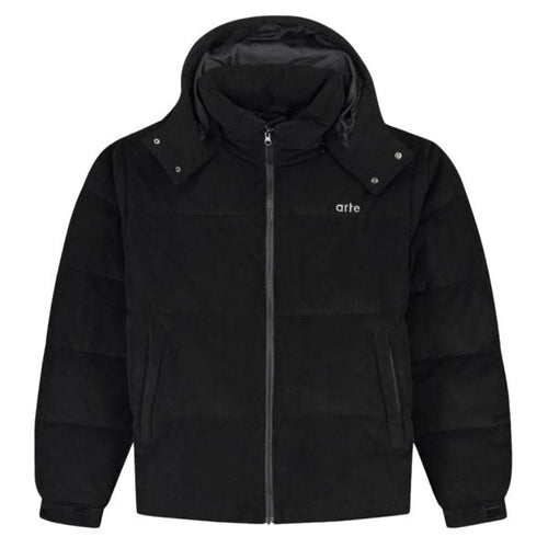 arte antwerp joey corduroy puffer zwart