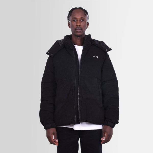 arte antwerp joey corduroy puffer zwart