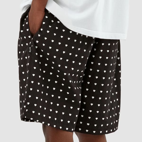 Arte Antwerp Jules Heart Korte Broek Zwart/Wit