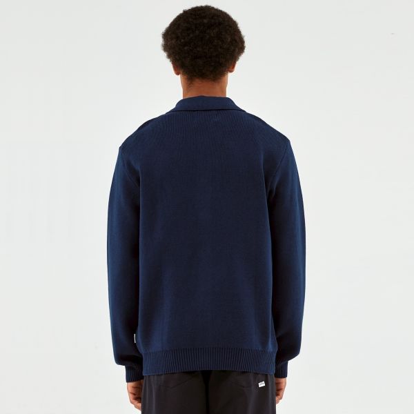 Arte Antwerp Keler Stripe Cardigan Navy/Zwart