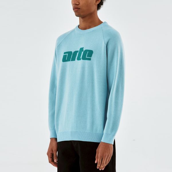 Arte Antwerp Klee Logo Sweater Licht Blauw