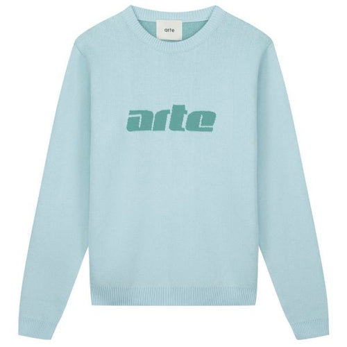 Arte Antwerp Klee Logo Sweater Licht Blauw