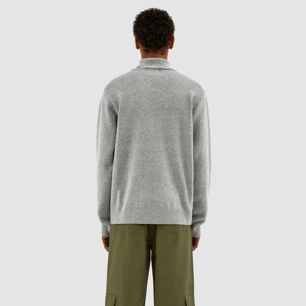 Arte Antwerp Kole Logo Turtle Neck Sweater Grijs