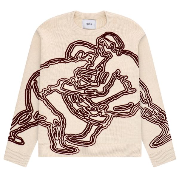 Arte Antwerp Kris Fighter Sweater Beige
