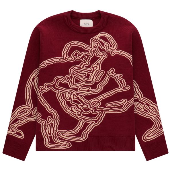 Arte Antwerp Kris Fighter Sweater Bordeaux