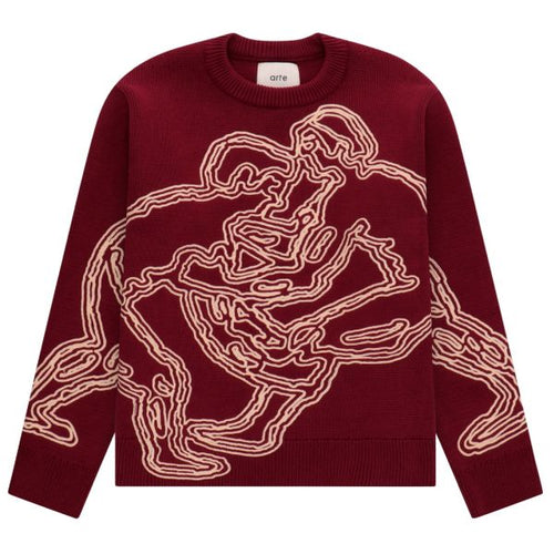 Arte Antwerp Kris Fighter Sweater Bordeaux