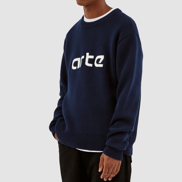 Arte Antwerp Kris Logo Sweater Navy