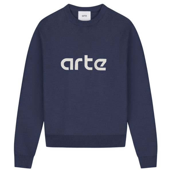 Arte Antwerp Kris Logo Sweater Navy