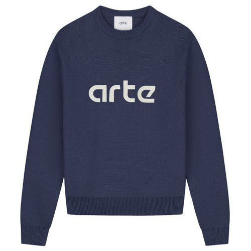 Arte Antwerp Kris Logo Sweater Navy