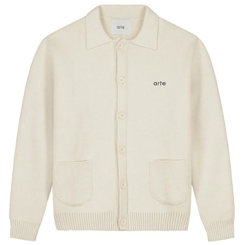 arte antwerp kyle pocket knit vest beige