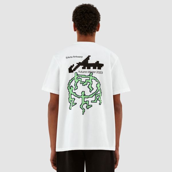 Arte Antwerp Tommy Back Pixel Dancers T-shirt Wit
