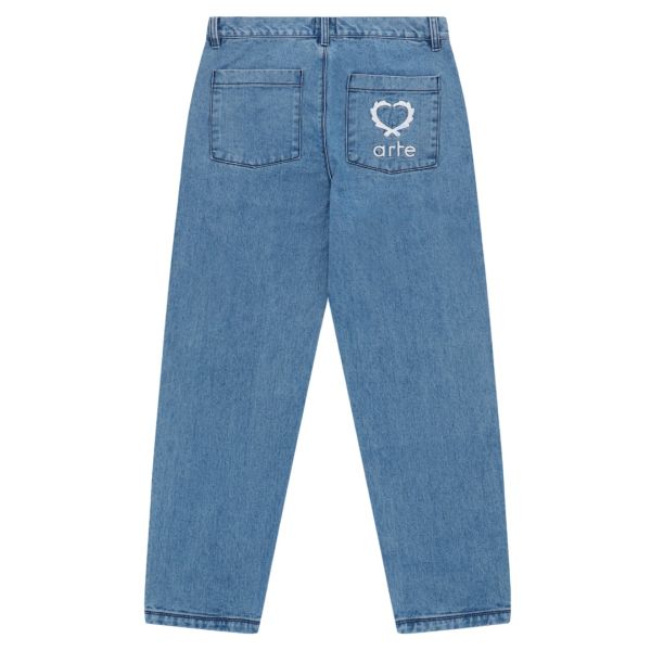 Arte Antwerp Poage Back Heart Jeans Blauw
