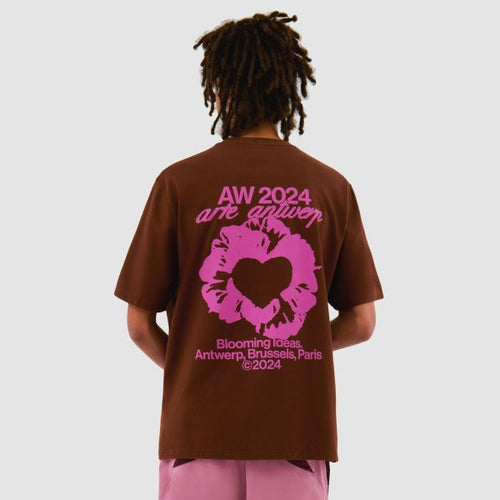 Arte Antwerp Rose T-shirt Bruin