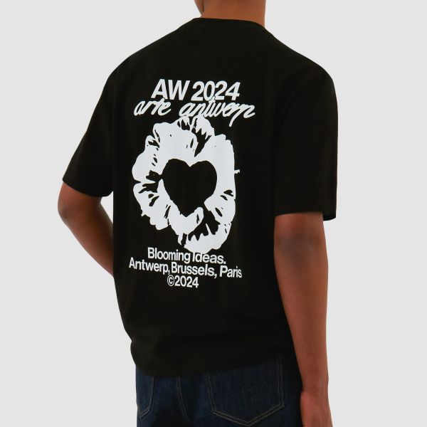 Arte Antwerp Rose T-shirt Zwart
