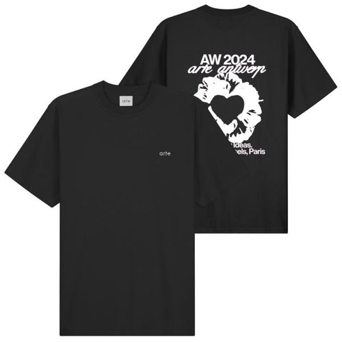Arte Antwerp Rose T-shirt Zwart