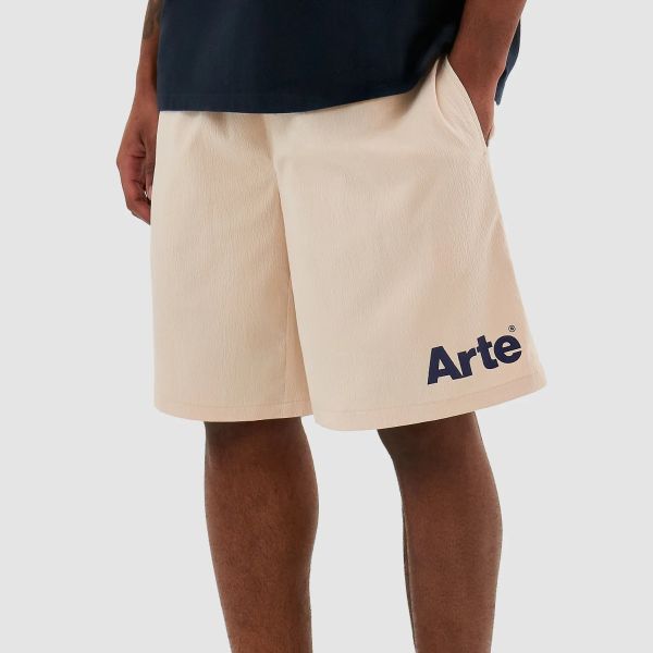 Arte Antwerp Samuel Logo Korte Broek Beige