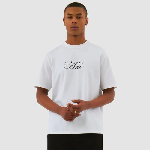 Arte Antwerp Script Logo T-shirt Wit