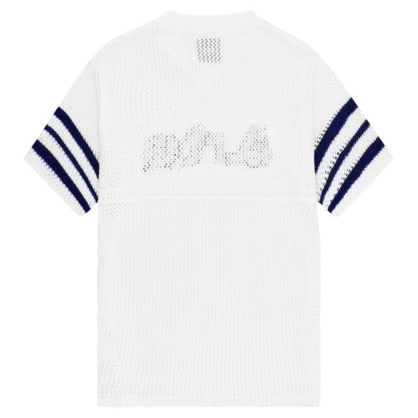Arte Antwerp Shane Knit Stripe Oversized T-shirt Wit