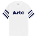Arte Antwerp Shane Knit Stripe Oversized T-shirt Wit