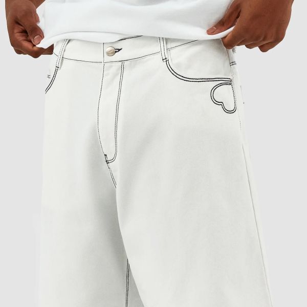 Arte Antwerp Silvain Heart Detail Korte Broek Wit