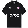 Arte Antwerp Simon Knitted Polo Zwart