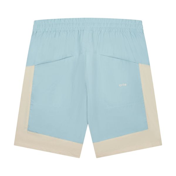 arte antwerp steiner contrast korte broek licht blauw