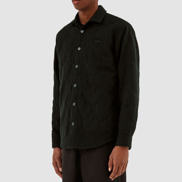 Arte Antwerp Stockton Padded Overshirt Donker Groen
