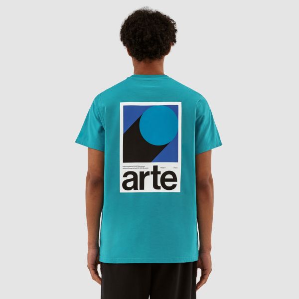 Arte Antwerp Taut Back B Print T-shirt Blauw