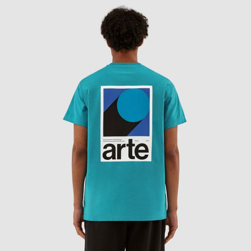 Arte Antwerp Taut Back B Print T-shirt Blauw