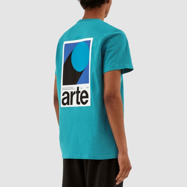 Arte Antwerp Taut Back B Print T-shirt Blauw