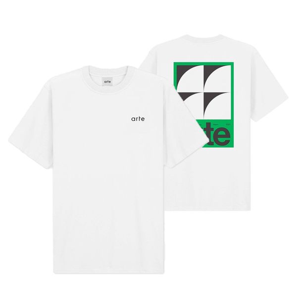 arte antwerp taut back g print t-shirt wit